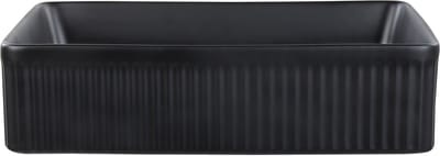 GELDO - Wastafel - Zwart - 50 x 34 cm - Keramiek