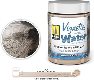 AMMO by Mig Jimenez Modelbouwdecoratie - MIG 2243 Wild Waters - Vignettes Acrylic Texture - 100ml Effecten potje