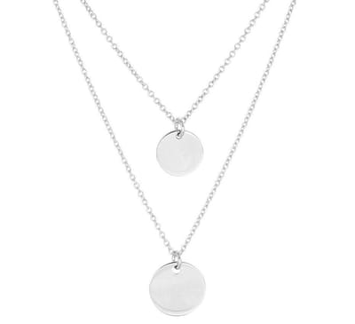 YO&NO - Ketting - Zilver - Rondjes -  1,3 mm - 41 - 43 - 45 cm - Zilver 925