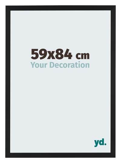 Your Decoration - Fotolijst 59x84 cm - MDF - Zwart Mat - Catania