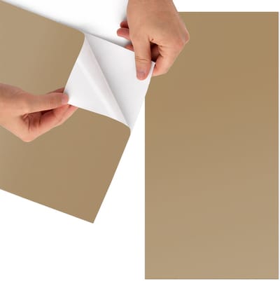 Tulup Meubelfolie - Bruine kleur Decoratiefolie Zelfklevend - 65x130 cm - Bruin Meubelfolie - Decoratiefolie Zelfklevend - Minimalist Meubelfolie - Meubelfolie Zelfklevend - Badkamer decoratie - Achtergronden en patronen