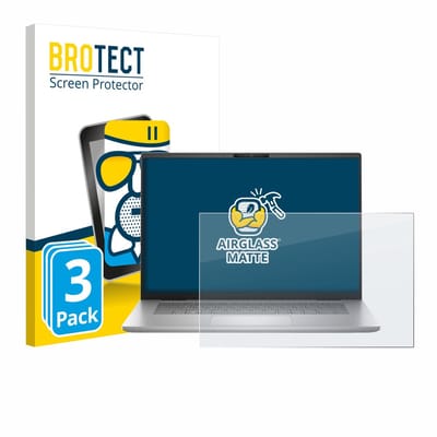 BROTECT - Screenprotector voor Dell Inspiron 16 Plus 7630 - Folie Beschermfolie Beschermglas matte 3 Stuks