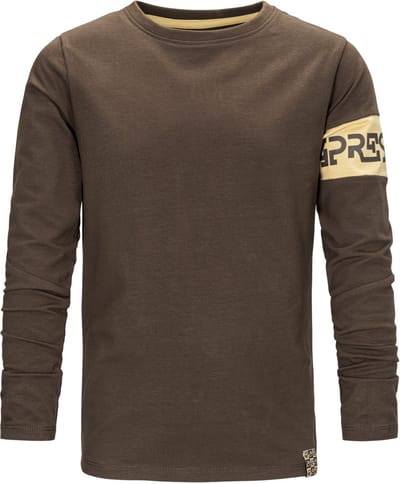 4President t-shirt lange mouw jongens Black