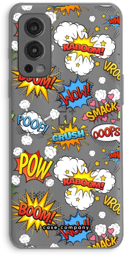 Case Company® - Hoesje geschikt voor OnePlus Nord 2 5G hoesje - Pow Smack - Soft Cover Telefoonhoesje - Bescherming aan alle Kanten en Schermrand