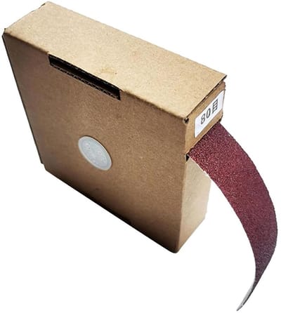 Dailygoods- Schuurpapier Rol 800 - Schuurpapier Set - Schuurpapier 25mm - Schuurpapier voor Hout/Metaal - 2 Rollen - 6 Meter Lengte - Schuurrol