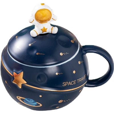 Creatieve Relief Planeet Kop Astronaut Mok Astronaut Keramische Kop Hoge Waarde Souvenir Openingscadeau 420ml