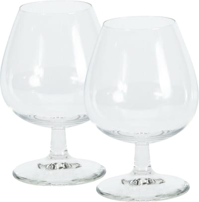 Excellent Houseware Cognac glazen - 16x stuks - glas - 350 ml - likeur glazen