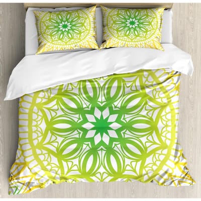 Boheemse 2/3-delige Boho Mandala Beddengoedset Twin Queen King Size Dekbed Dekbedovertrek en Kussensloop Zacht Beddengoed 200x200cm 3pcs
