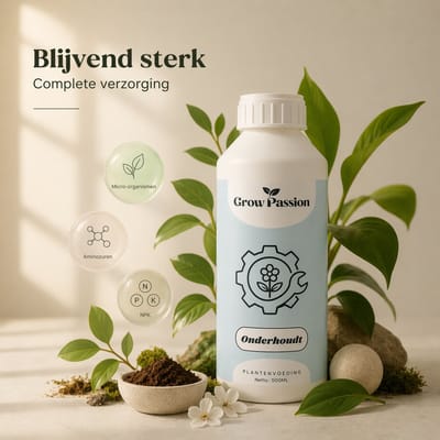 Grow Passion Onderhoud Plantenvoeding 500ml – Voor Gezonde & Sterke Planten – Vloeibare Voeding voor Kamerplanten & Tuinplanten – 1 Dopje per Liter – Makkelijk in Gebruik