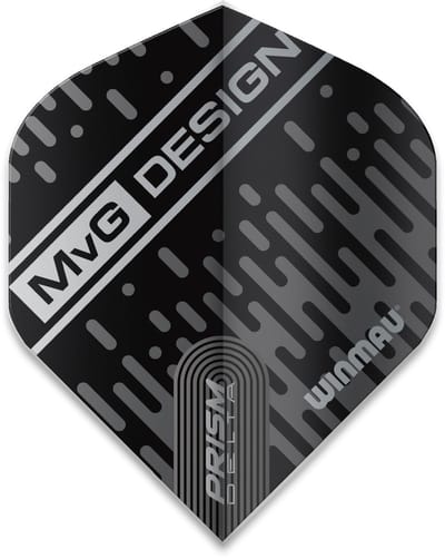 Winmau Michael van Gerwen Prism Delta Black/Grey - Dart Flights