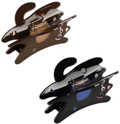 Dailygoody - Kat Haarspeldjes - Haaraccessoires - Grappige Staande Kat - Set van 2 - Perfect voor Vrouwen - Ideaal voor elke gelegenheid