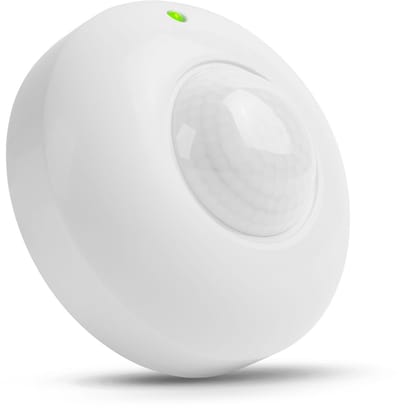 Bewegingssensor - 360° - Bereik Tot 6 m - Max 1200W - IP20 - Plafond- & Wandmontage - Instelbare Tijd & Lichtmeting - Wit [18692]