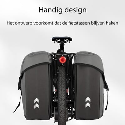 Dubbele Fietsbagagedrager Tas 35 Liter Waterdicht voor Bagage tot 16 kg