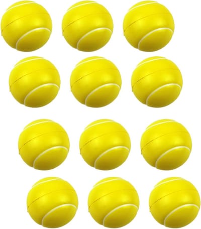 Generico Tennisballen van schuimrubber, ballen voor beginners, trainingsballen van licht schuim voor volwassenen, kinderen, binnen en buiten, sportclubs, trainers