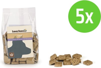Beeztees Carre Lam En Rijst - hondensnack - 400 gram - 5 verpakkingen