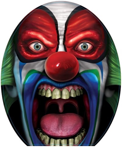 360 DEGREES - Toilettendecoratie Enge Clown 30 x 43 cm Halloween