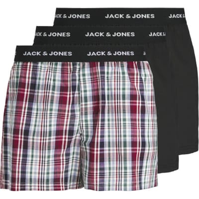 Jack & Jones Heren Plus Size Wijde Boxershorts JACCHRISTIAN 3-Pack - Maat 3XL