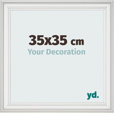 Your Decoration - Fotolijst 35x35 cm - MDF - Wit Geveegd - Lazio