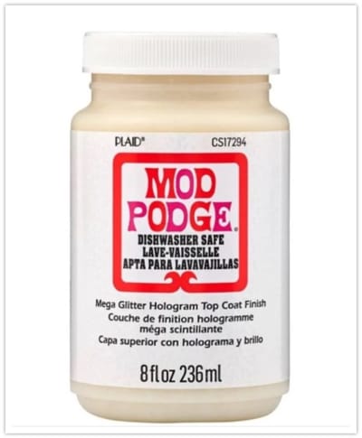 Mod Podge Mega Glitter - Decoupage lijm, sealer en vernis in één - Hologram - 236ml