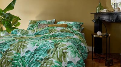 Beddinghouse Hawaii Dekbedovertrek - Groen - eenpersoons - 140 x 220 cm