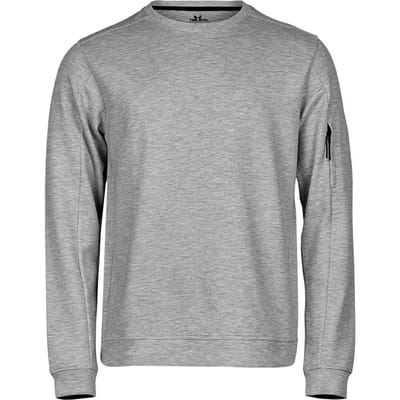 Tee Jays - Athletic Crew Neck Sweat - Heather Grey - XS