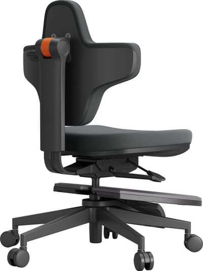 Newtral MT-M Standing-Mate Ergonomische Actieve Stoel – 5-in-1, 6 Houdingen, Inklapbare Rugleuning, Kniesteun, Verstelbaar – voor Sta-bureau