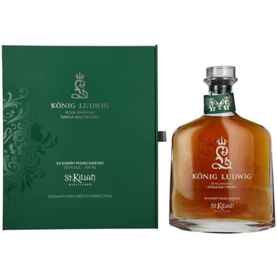 St. Kilian KÖNIG LUDWIG Single Malt Whisky Ex-Sherry Pedro Ximénez 53,5% Vol. 0,7l in geschenkverpakking