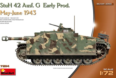 MiniArt Modelbouwpakket Militaire voertuigen - 72114 StuH 42 Ausf. G Early Production - May-June 1943 Plastic - 1:72 - Modelbouw