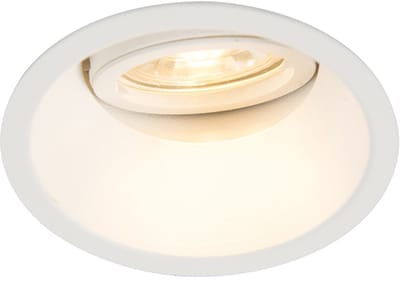 QAZQA alloy - Moderne Dimbare LED Smart Inbouwspot incl. wifi met Dimmer - 1 lichts - Ø 8.75 cm - Wit - Woonkamer | Slaapkamer | Keuken