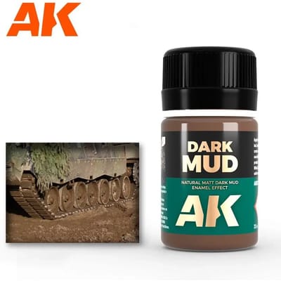 Emaille-effect pot AK Interactive Dark Mud Effects