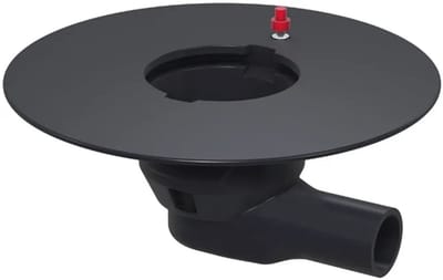Aco Afvoerlich.360x180mm DN50,1,5° w.kleefflens gegrond