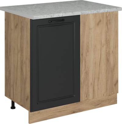 Vicco R-Line Hoekkast – 86 cm WB Marmer Antraciet landhuis