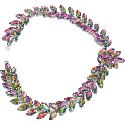 Decoratieve Strass Ketting 3,5x44,5cm Strass Ketting Naaiversiering voor Kleding