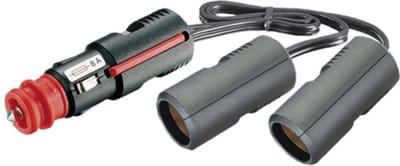 Verlengkabel Uni 12V> 2x Uni contra