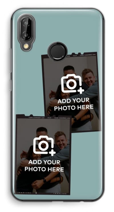 Gepersonaliseerd - Case Company® - Hoesje geschikt voor Huawei P20 Lite hoesje - Polaroid Zwart - Soft Cover Telefoonhoesje - Bescherming aan alle Kanten en Schermrand