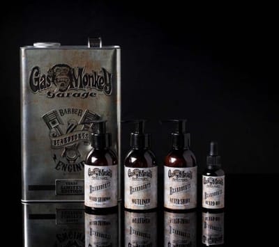 Beardburys Kit Edición Limitada Para Cuidado De Barba De Gas Monkey 4 Pcs - Beard Kit - GAS MONKEY GARAGE BEARD SET