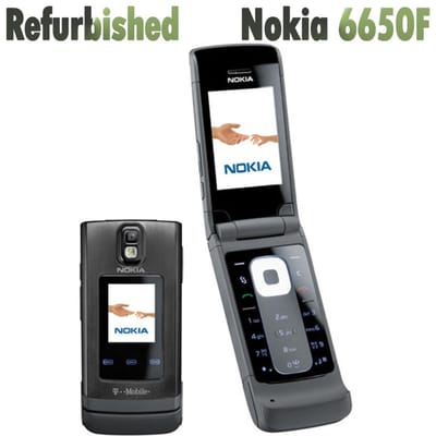 Gerenoveerde Nokia Originele Nokia 6650 Fold Mobiele Telefoon Met 1 SIM Simple Set zwart