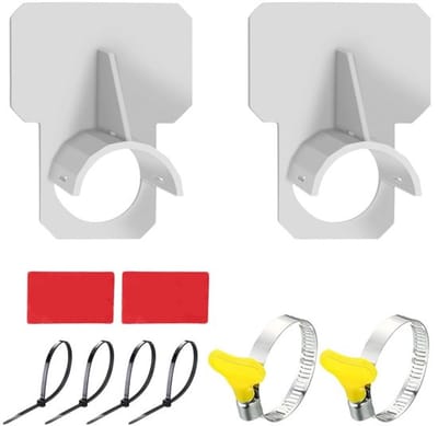 2 stuks zwembadbuishouders, zwembadaccessoires met buishouder en kabelbinders, voorkomen dat buizen doorhangen, accessoire ontworpen voor zwembaden