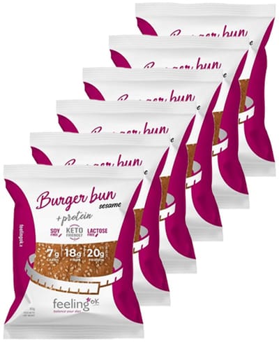 Feeling OK | Burger Bun | 20 stuks | 20 x 80 gram