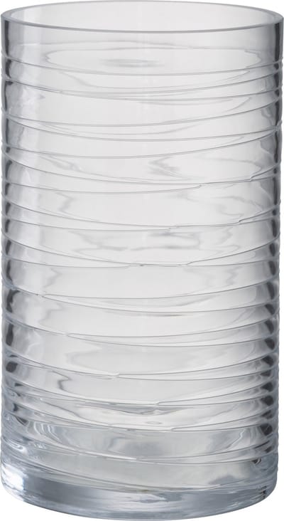 J-Line windlicht Strepen - glas - transparant - large