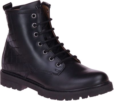 Stones & Bones Basis Zwarte Veterboot