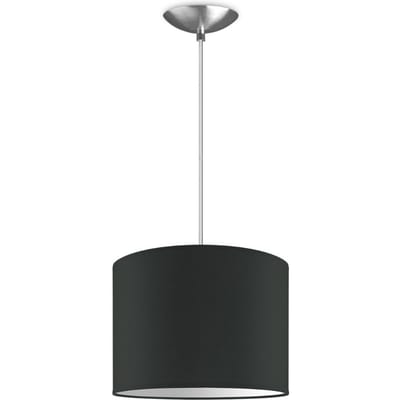Moderne hanglamp Bling - antraciet - verlichtingspendel Basic inclusief lampenkap 25/25/19cm - pendel lengte 100 cm - geschikt voor E27 LED lamp - Pendellamp geschikt voor woonkamer, slaapkamer, keuken
