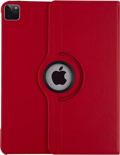 Draaibaar Tablethoes met Standaard geschikt voor Apple iPad Pro 11 (2020/2021/2022) | Tabletcase Bookcase met regelbare standen | Tablet Hoes Hoesje met 360 graden Rotatie - Rood