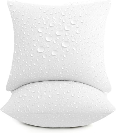 Set van 2 Kussenvullingen 45x45 cm Zachte Ondersteuning Binnen en Buiten