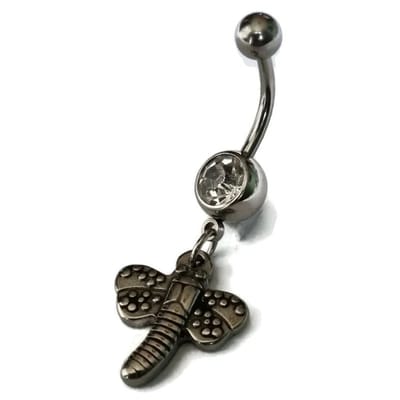 Aramat Jewels | Piercings | Navelpiercing met Libelle-hanger | | | |12mm | Staal | Volwassenen | Verkleurd niet