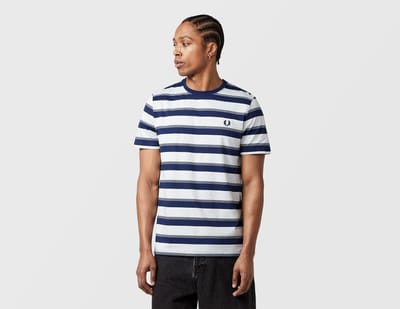 Fred Perry Fine Stripe T-Shirt - Blauw- Heren, Blauw M