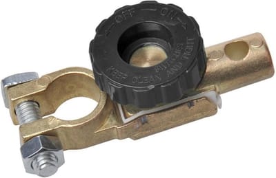 ProPlus Accupoolklem met stroomonderbreker - Ø 17,5 mm - Minpool - Anti-diefstal - 125A/500A - 6-24V