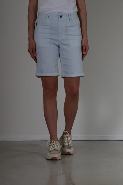 New Star dames short - Dana - wit/blue stripe - Lengte 11cm - maat 3XL