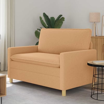 vidaXL - Bank - Beige - 126 - x - 81 - x - 87,5 - cm - Stof