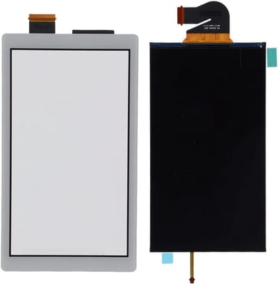 LCD Display Paneel Reparatieonderdelen, Vervangingsset voor Switch Lite, Liquid Crystal LCD Scherm, Digitale Touchscreen en Reparatietool Kit (Grijs)